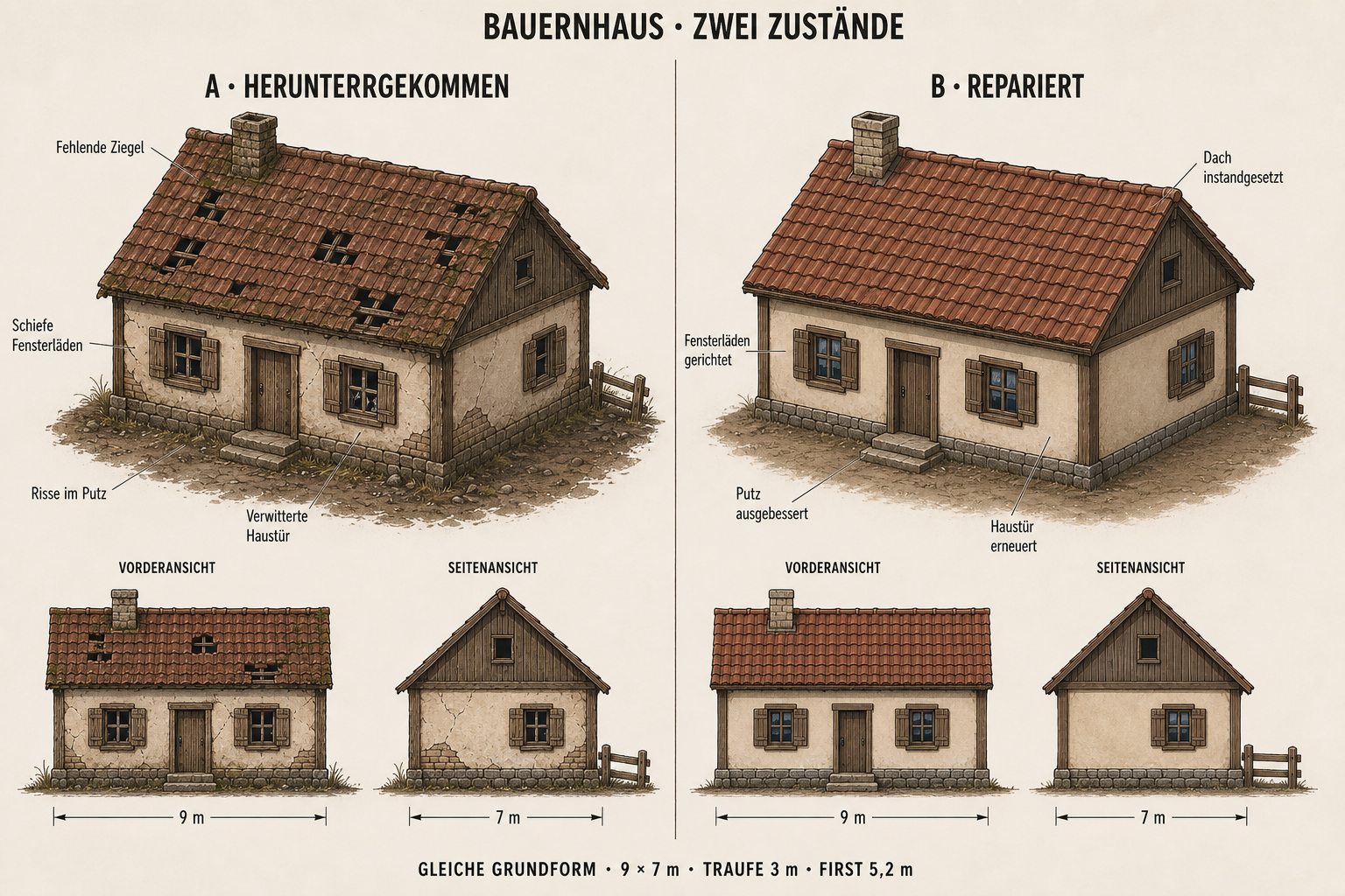 Farm Tycoon · Bauernhaus · Concept Art